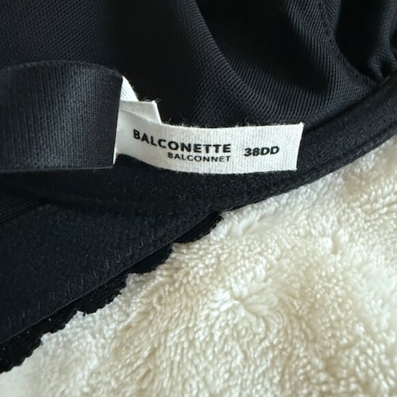 NWT Aerie Lace Balconette Bra - Black - 38DD - Picture 5 of 6